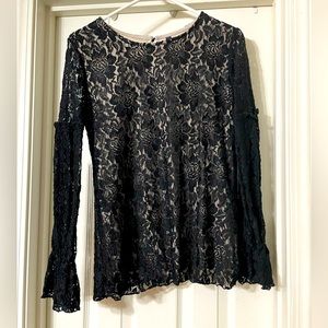 Black lace top